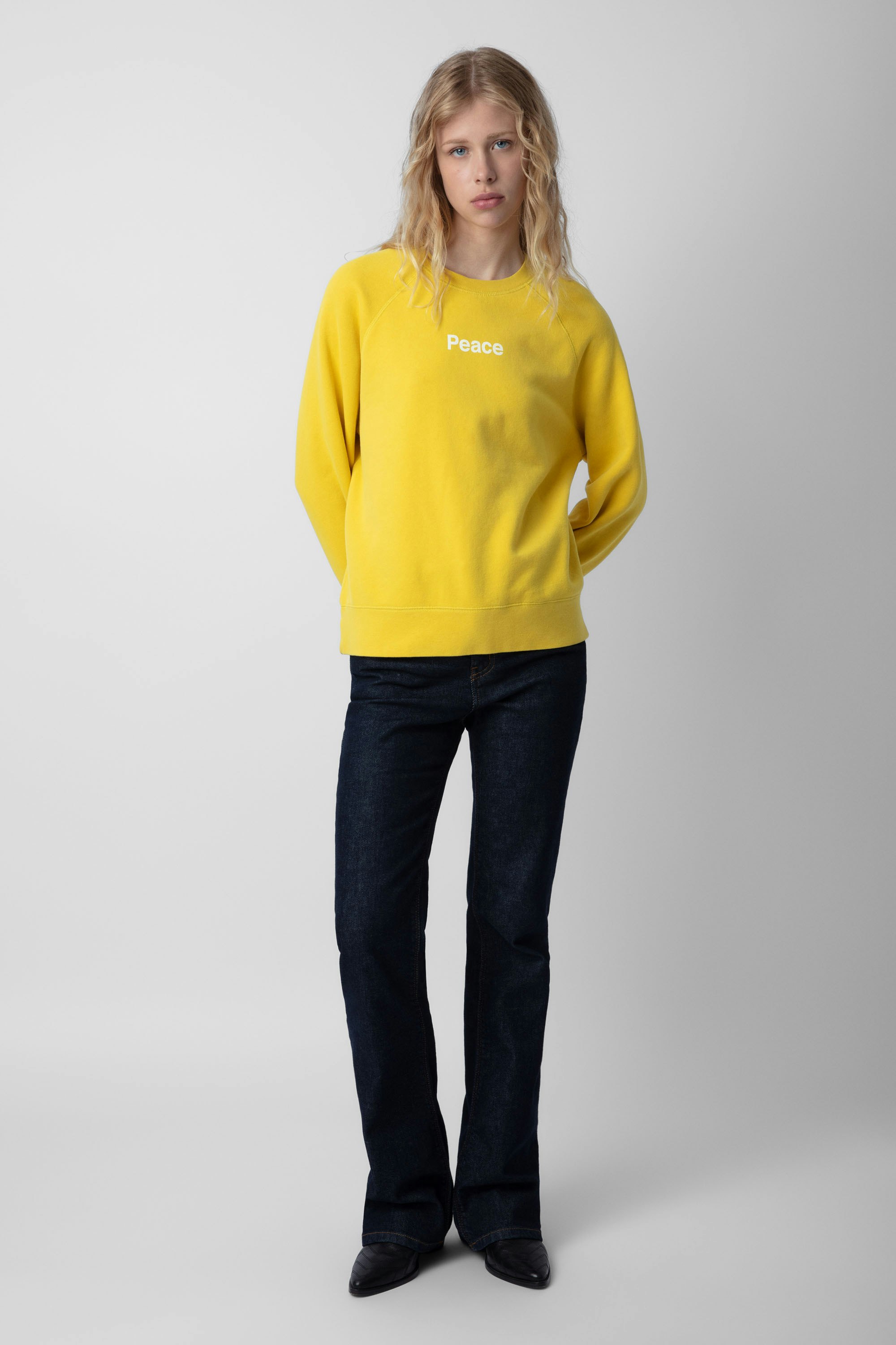 Upper Peace Sweatshirt sweatshirt yellow women | Zadig&Voltaire