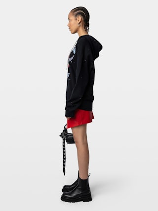 Elisio Sweatshirt - Hooded sweatshirt featuring concert print and rhinestones.