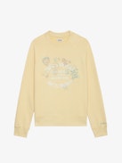 Jumper Upper - Light yellow long-sleeved sweatshirt with insignia and customised details designed by Humberto Cruz.