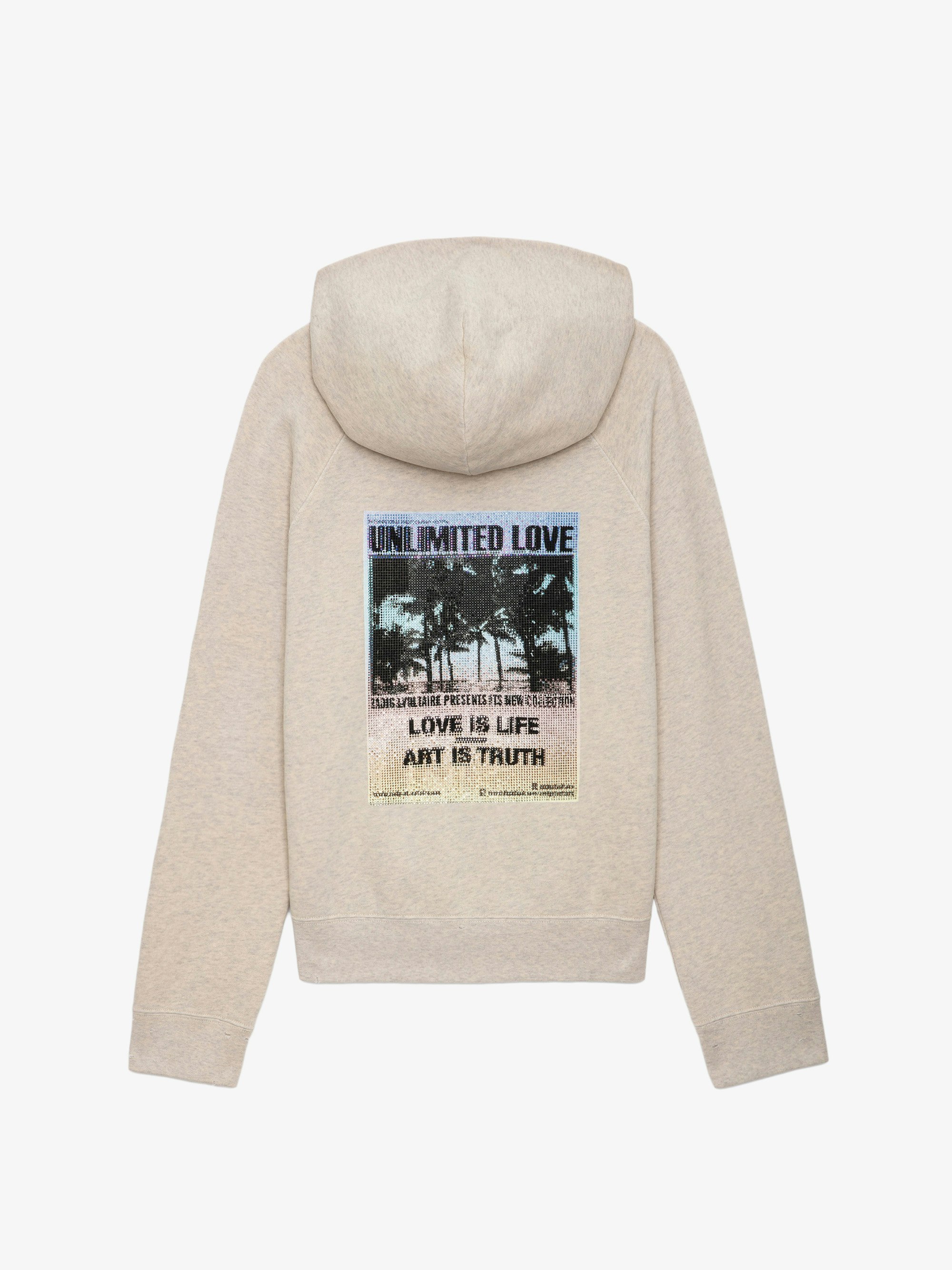 Upper Wings Strass Grey Sweatshirt | Zadig&Voltaire