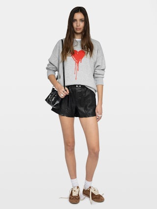 Oscar Sweatshirt - Round neck sweatshirt with long sleeves and front print.