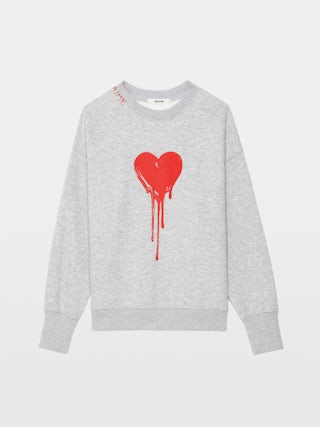 Oscar Sweatshirt - Round neck sweatshirt with long sleeves and front print.