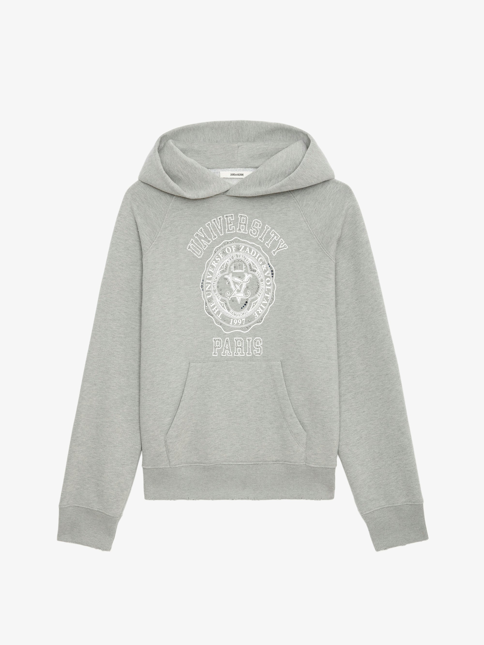 Upper Wings Strass Grey Sweatshirt | Zadig&Voltaire