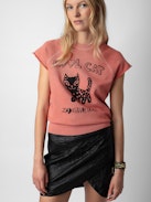 Rupper Sweatshirt - Women's short sleeved sweatshirt with customized details designed by Humberto Cruz.