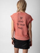 Rupper Sweatshirt - Women's short sleeved sweatshirt with customized details designed by Humberto Cruz.