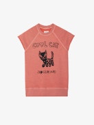 Rupper Sweatshirt - Women's short sleeved sweatshirt with customized details designed by Humberto Cruz.