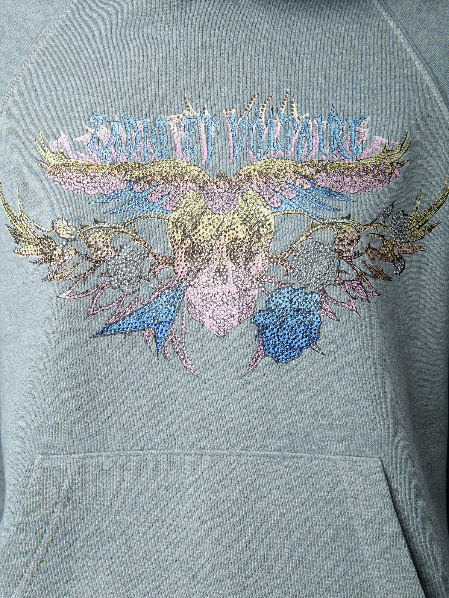 Sweat-shirt Zadig & Voltaire Taille S - Couleur Tie And Dye Noir Rose Beige, à Capuche, 100% Coton, Occasion Parfait état