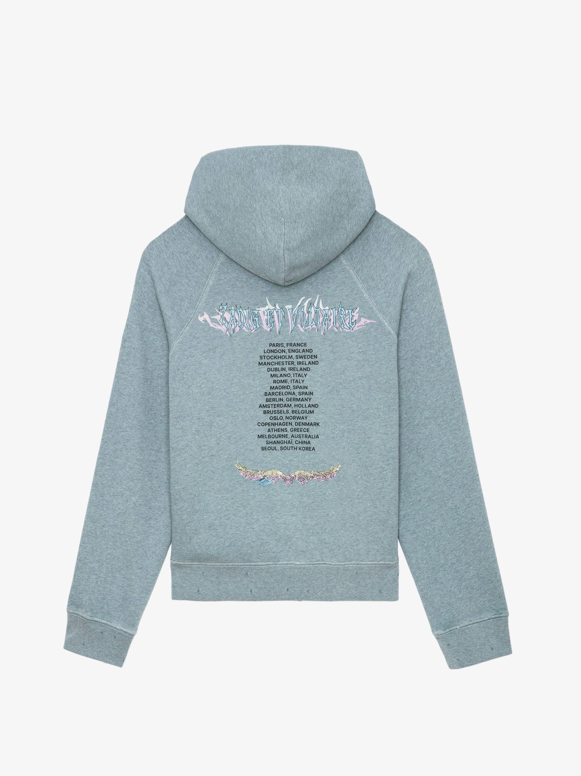 Avata Concert Crush Hoodie sweatshirt grey women | Zadig&Voltaire