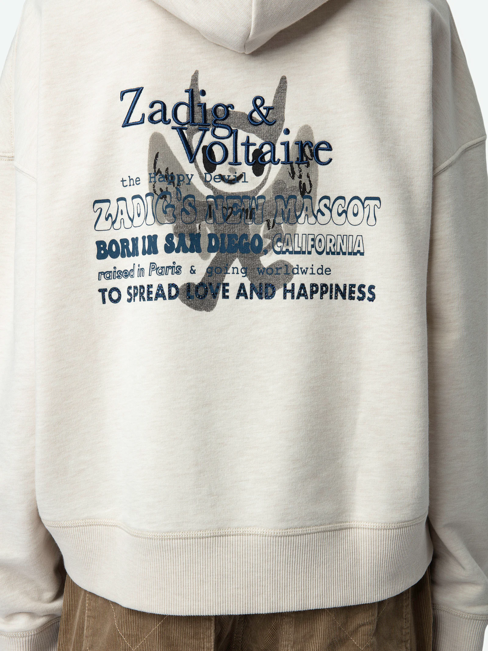 Zagid @ Voltaire Mia Diamanté Sweatshirt Black