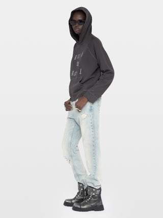 Georgy Sweatshirt - Hoodie with rhinestones and embroidered patch on the front.