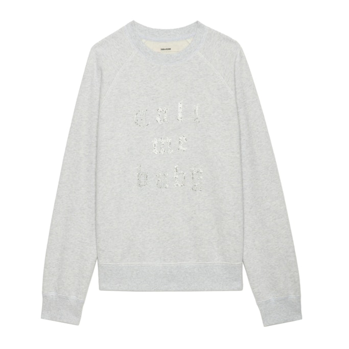 Sweatshirt Upper Gris Chine Clai - Taille S - Zadig & Voltaire - Modalova