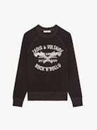 Felpa Upper - Felpa a maniche lunghe con stampa strass sul davanti.