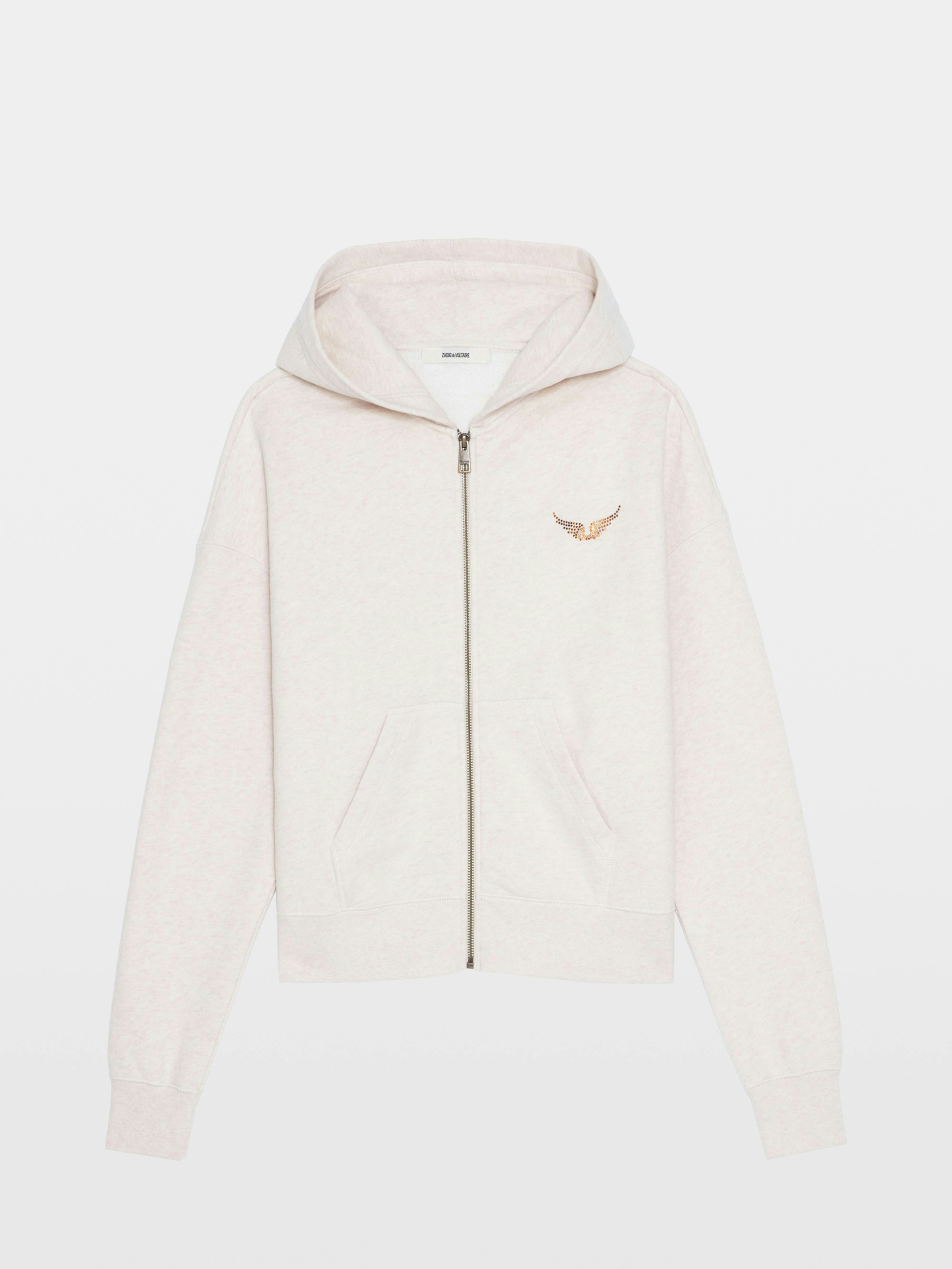 Milly Gray Cotton Sweatshirt with Wings | Zadig&Voltaire