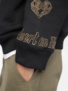 Camiseta Tunecina Georgy - Camiseta Tunecina con capucha y mangas largas con multicusto de strass.