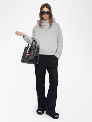 Georgy Sweatshirt - Long-sleeved hooded sweatshirt with multi-rhinestone customization.