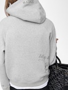 Georgy Sweatshirt - Long-sleeved hooded sweatshirt with multi-rhinestone customization.
