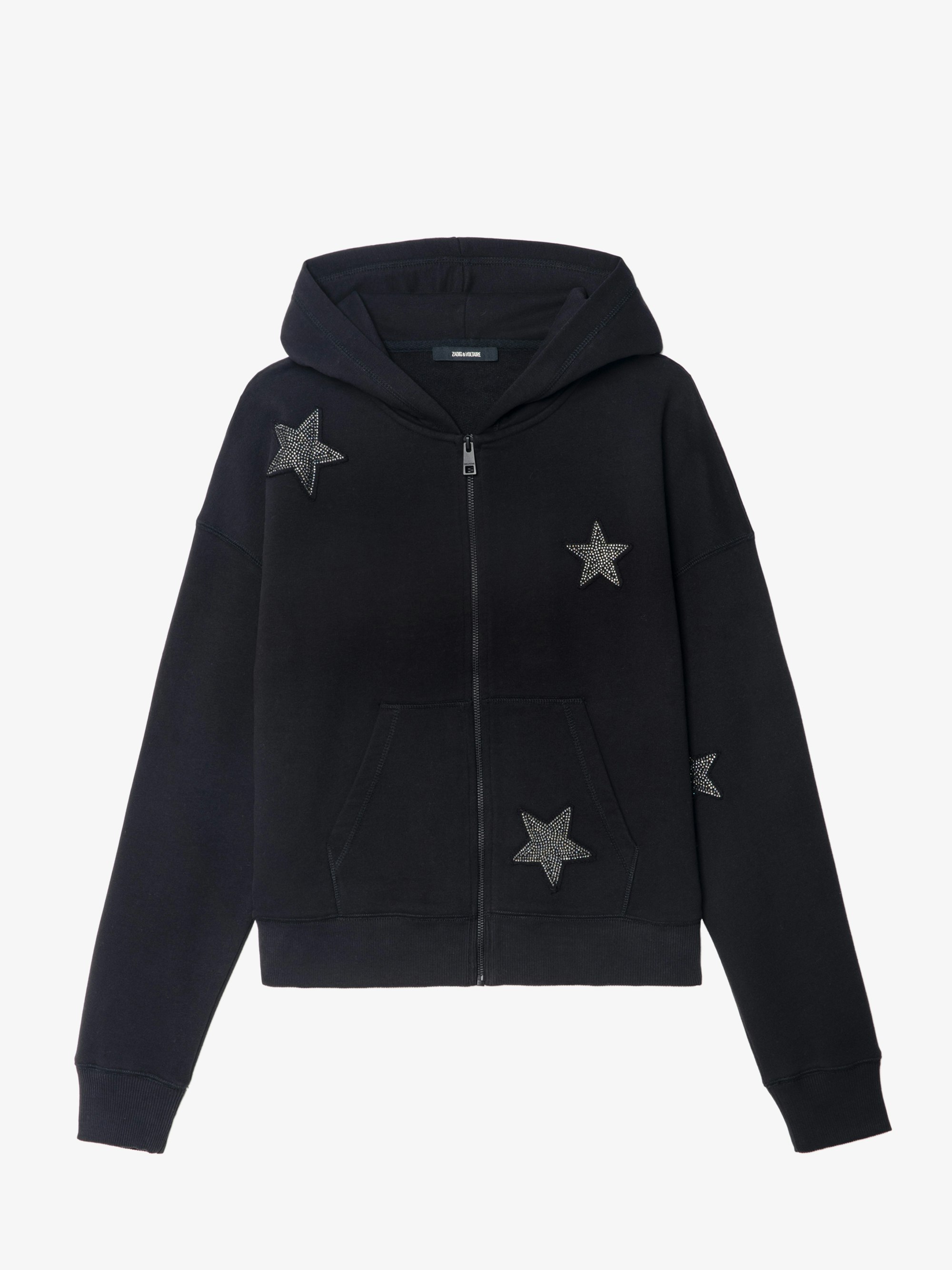 ブルゾン ZADIG&VOLTAIRE MIA ZIP HOODIE JWSS01666_BLACK_PACKSHOT_684fe