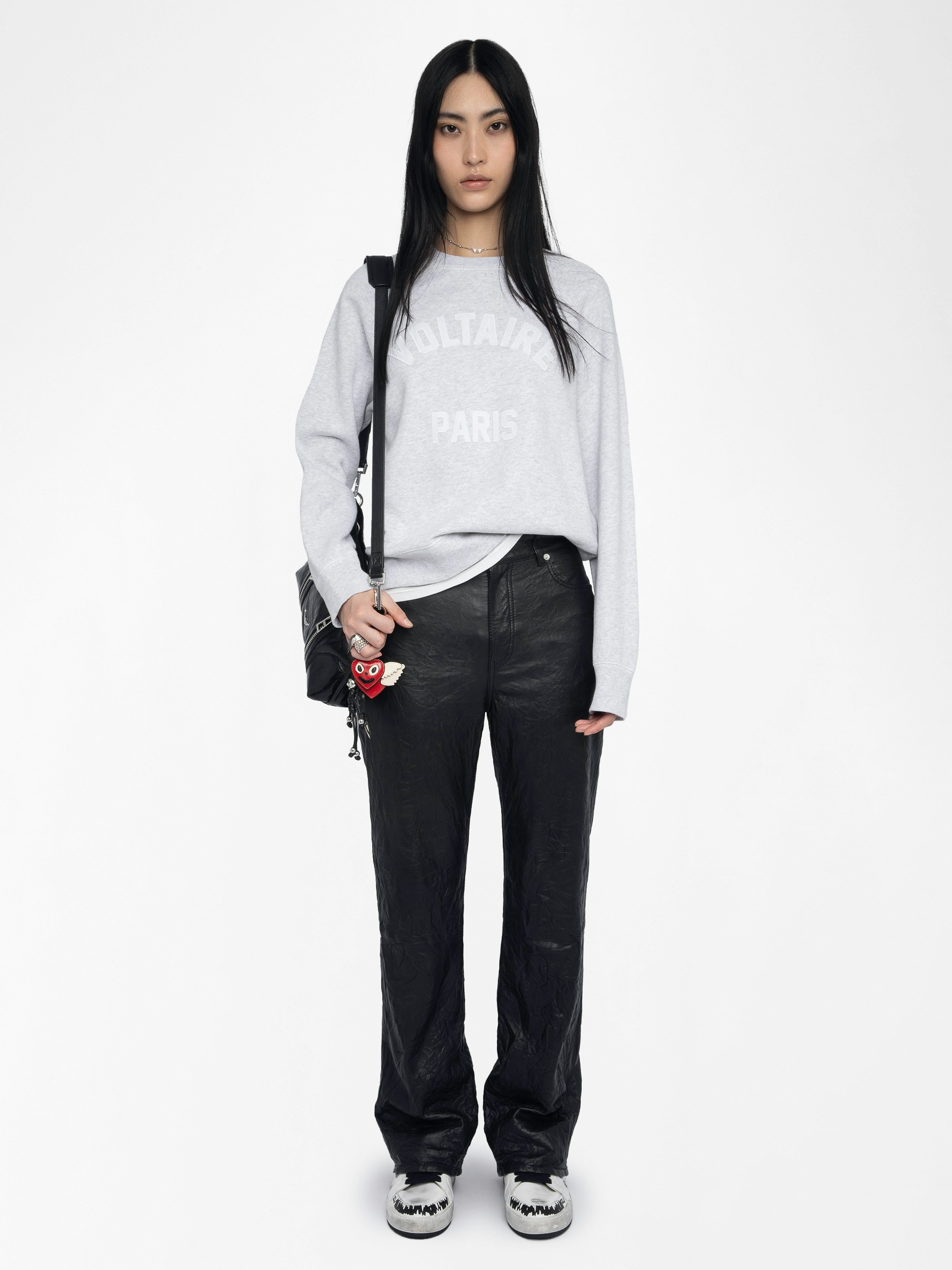 Upper Sweatshirt - Sweatshirt long sleeves patch wording at front.