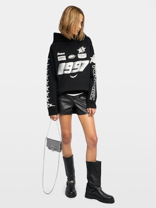 Sweatshirt Georgys - Sweatshirt à capuches avec customisations strass.