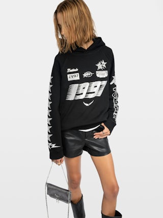 Sweatshirt Georgys - Sweatshirt à capuches avec customisations strass.