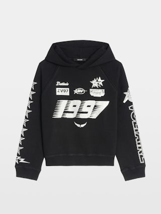 Sweatshirt Georgys - Sweatshirt à capuches avec customisations strass.