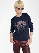 Camiseta Tunecina Upper - Camiseta Tunecina de manga larga con estampado y strass en la parte delantera y trasera.