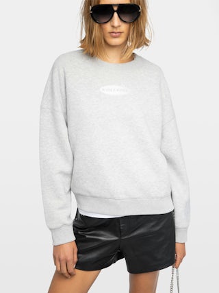 Sweatshirt Mira - Sweatshirt col rond avec customisation strass.