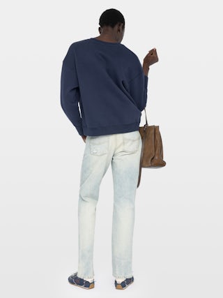 Sweatshirt Olive - Sweatshirt manches longues avec blason sur le devant.