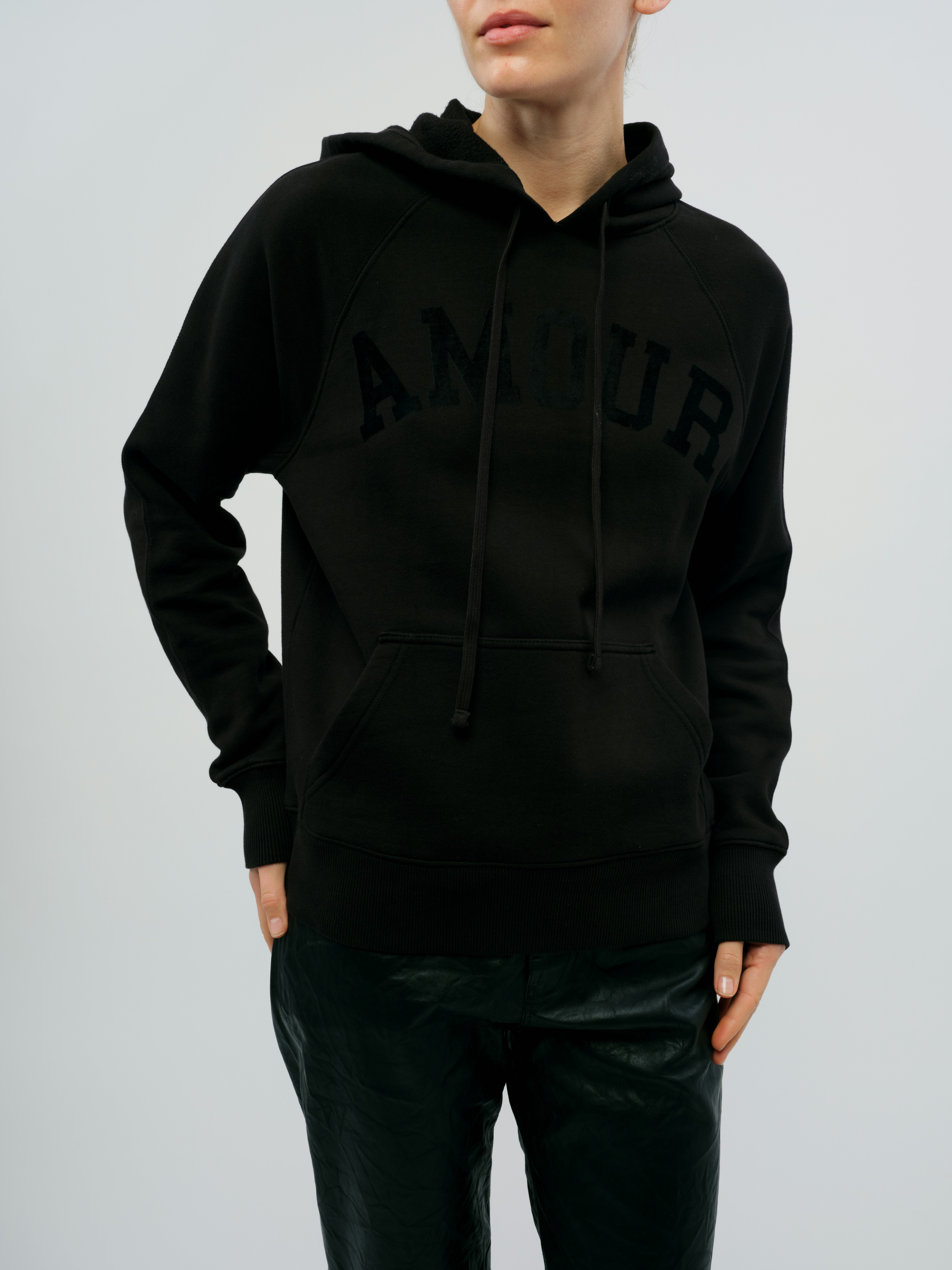 Clipper Amour Flock Sweatshirt - Sweatshirt with soft flocked “Amour” lettering.