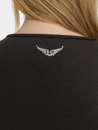 Camiseta Tunecina Tuni - Camiseta tunecina de manga corta con alas de strass en la espalda.