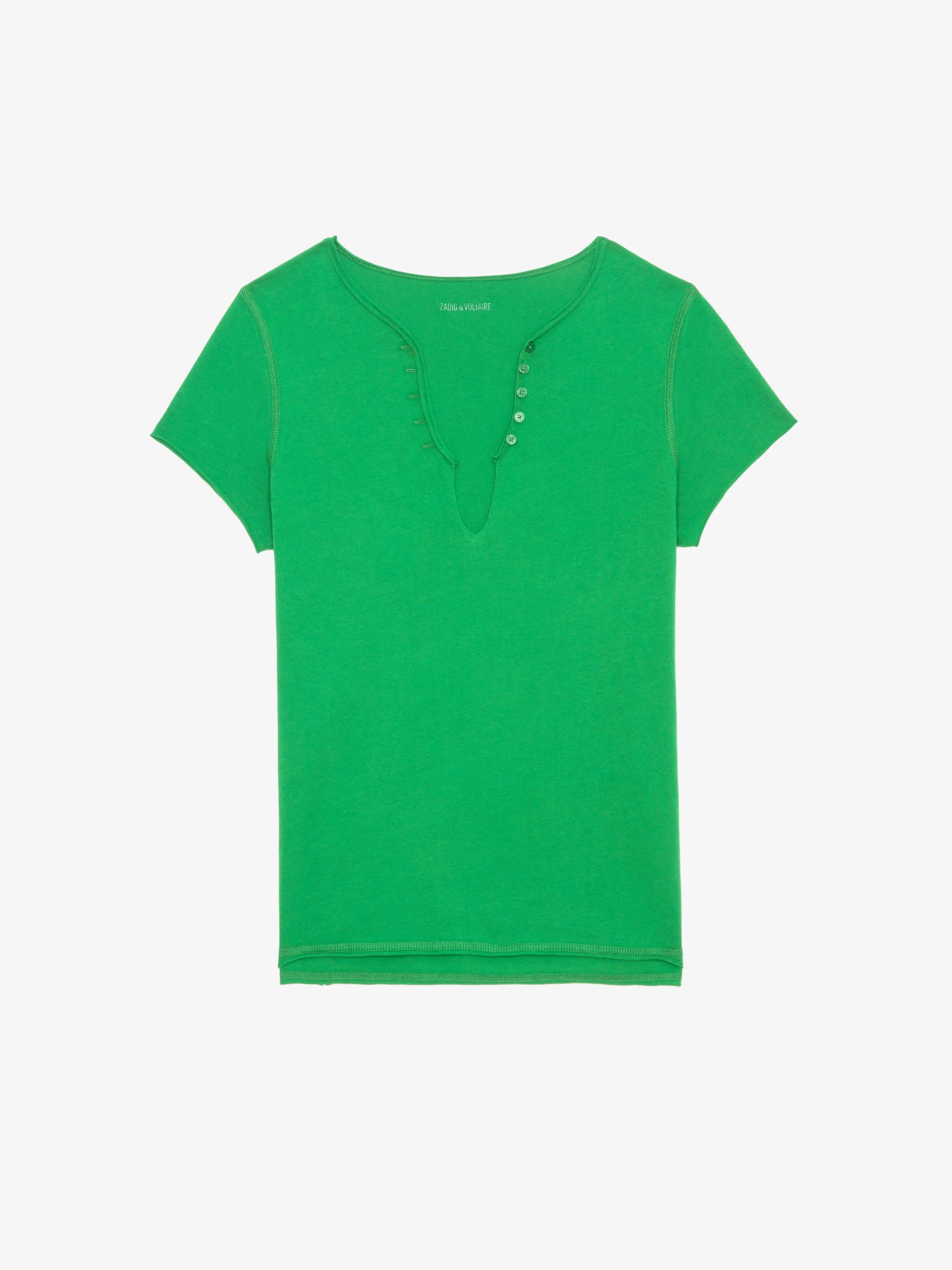 Women's Black Organic Cotton Tunisian T-shirt | Zadig&Voltaire