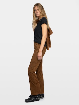 Henley T-shirt Tuni - Organic cotton Tunisian with short sleeves, "Be Kind To Your Mind" message inside and rhinestone ZV wings on the back.