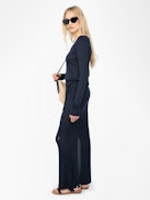 Tunisian Tina - Long-sleeved Tunisian with wing fastenings.