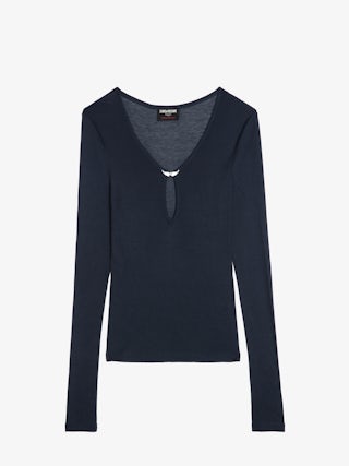 Tunisian Tina - Long-sleeved Tunisian with wing fastenings.