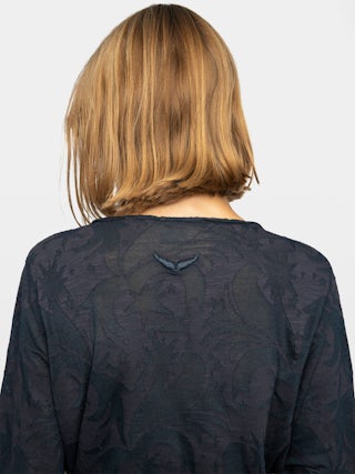 Tunisien Tuni - Tunisien manches longues en coton dévoré.