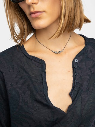 Tunisien Tuni - Tunisien manches longues en coton dévoré.