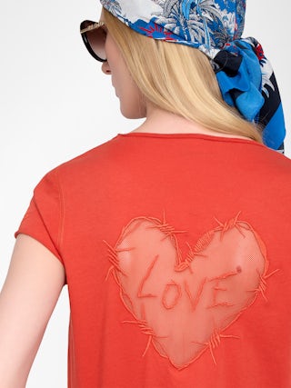 Henley-Shirt Hemd - Henley-Shirt Hemd mit kurzen Ärmeln und Fishnet-Detail.