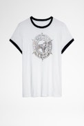 Zoe Studio T-shirt Strass - Women's short-sleeved address T-shirt