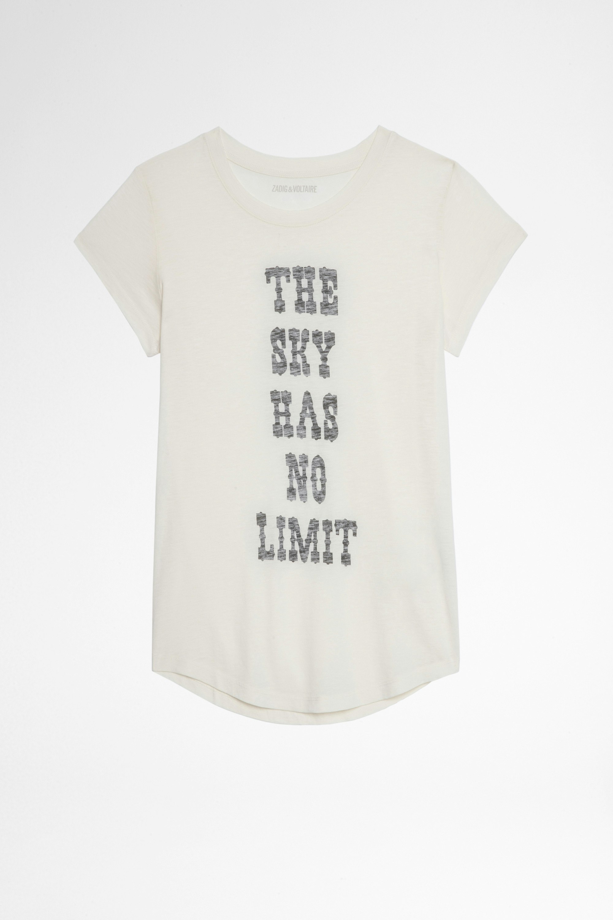 Camiseta Woop Camiseta blanca The Sky has no limit