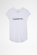 T-shirt Woop L‘Amour etc - T-shirt aus weißer Baumwolle L‘Amour etc. Damen