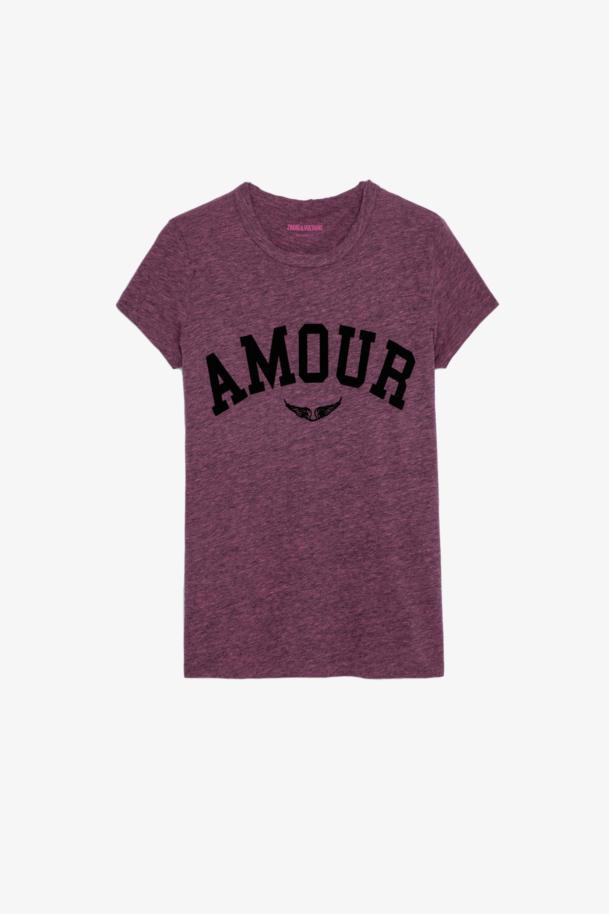 Walk Amour T-Shirt - Women’s  pink round-neck short-sleeved t-shirt.