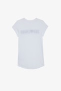 Skinny Z&Voltaire T-shirt - Women's white short sleeved t-shirt with "Z&V♥LTAIRE" print on front.