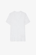 Camiseta Wassa - Camiseta color blanco con strass Mujer