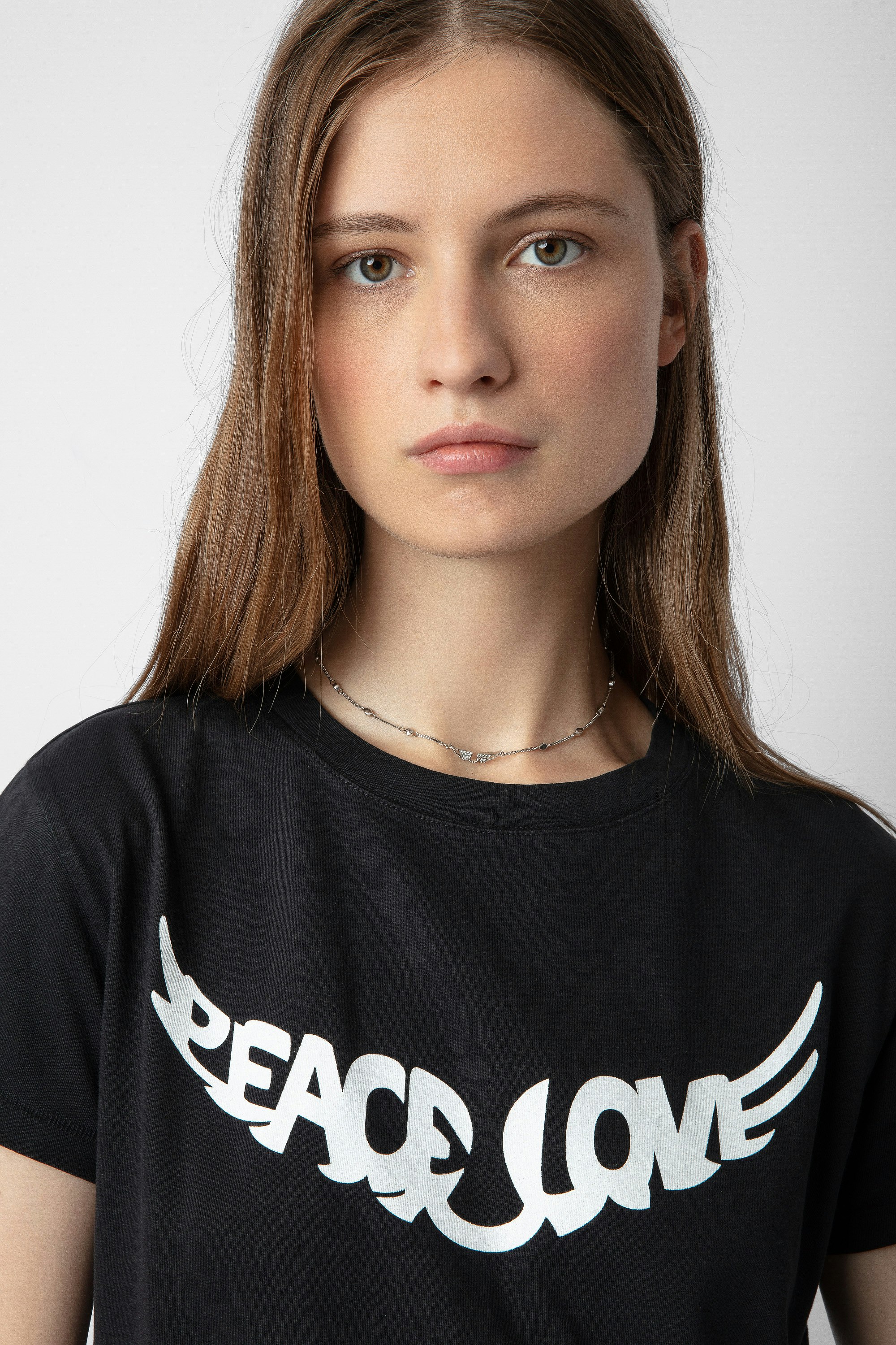 Walk Peace & Love T-shirt t-shirt black women | Zadig&Voltaire