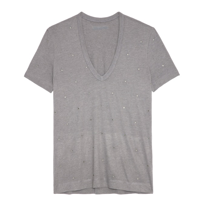 T-shirt Wassa Gris Moyen - Taille S - Zadig & Voltaire - Modalova