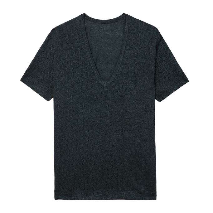 T-shirt Wassa 100% Lin Nori - Taille L - Zadig&Voltaire - Modalova