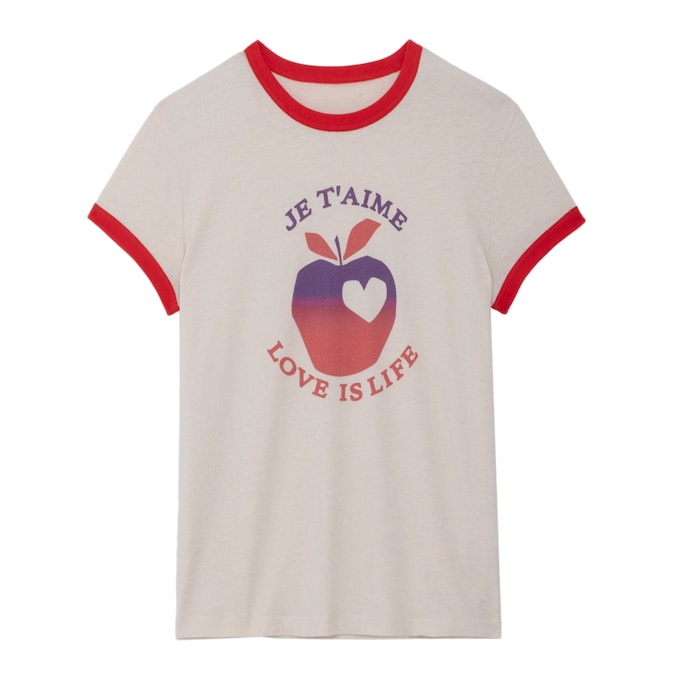 T-shirt Walk Love Is Life Petale - Taille XS - Zadig & Voltaire - Modalova