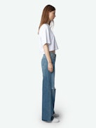 Lennox Cropped Tee - Women's white cropped t-shirt.