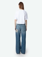 Lennox Cropped Tee - Women's white cropped t-shirt.