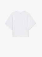 Lennox Cropped Tee - Women's white cropped t-shirt.